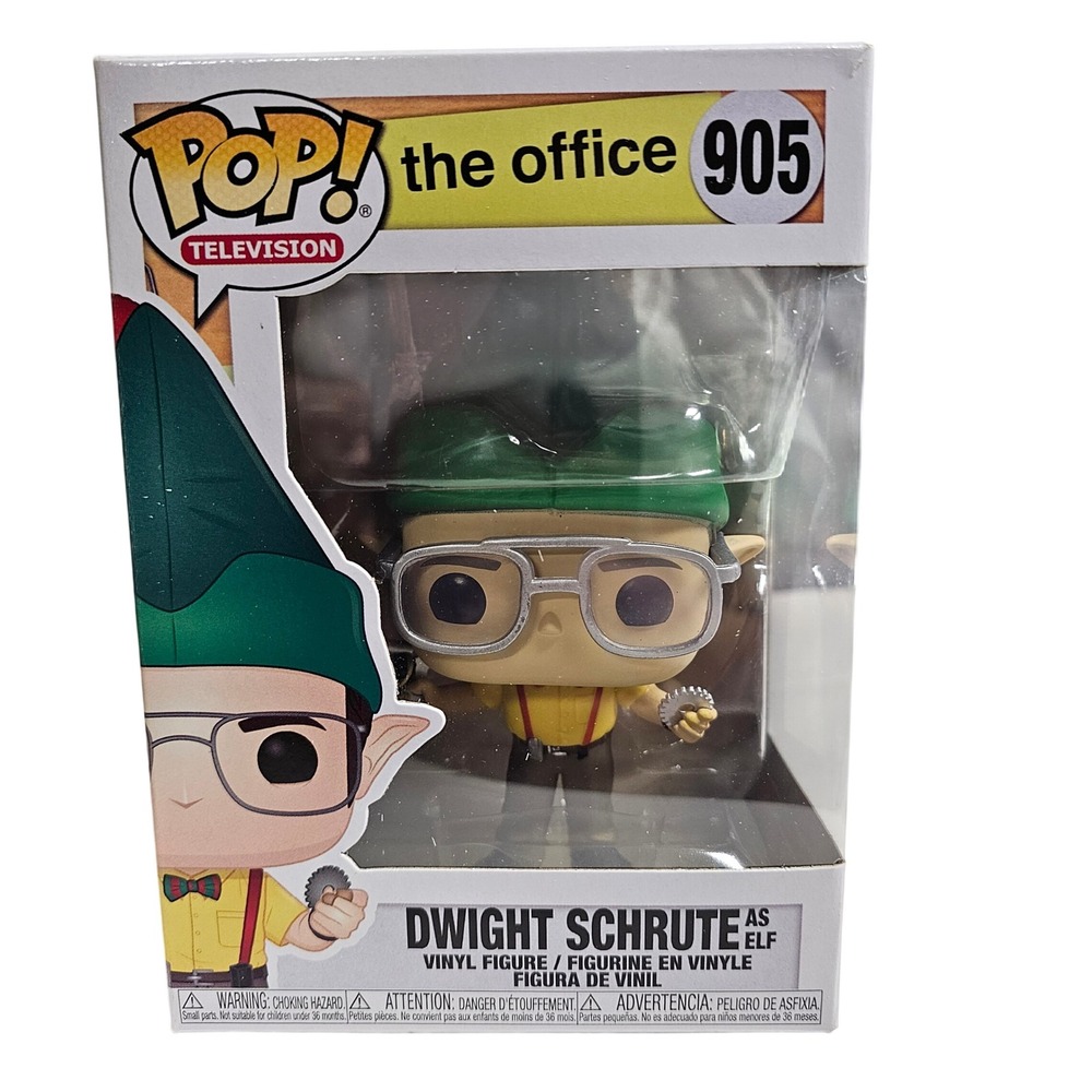 Funko Pop The Office Dwight Schrute as Elf 905 Vinyl Figure NBC Dunder‎ Mifflin